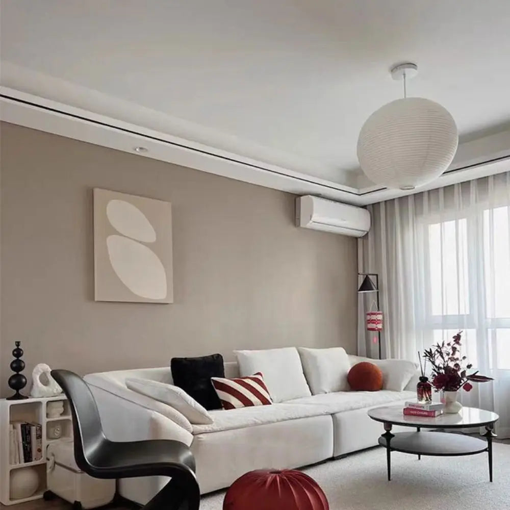 Abat-jour suspendu en papier vintage