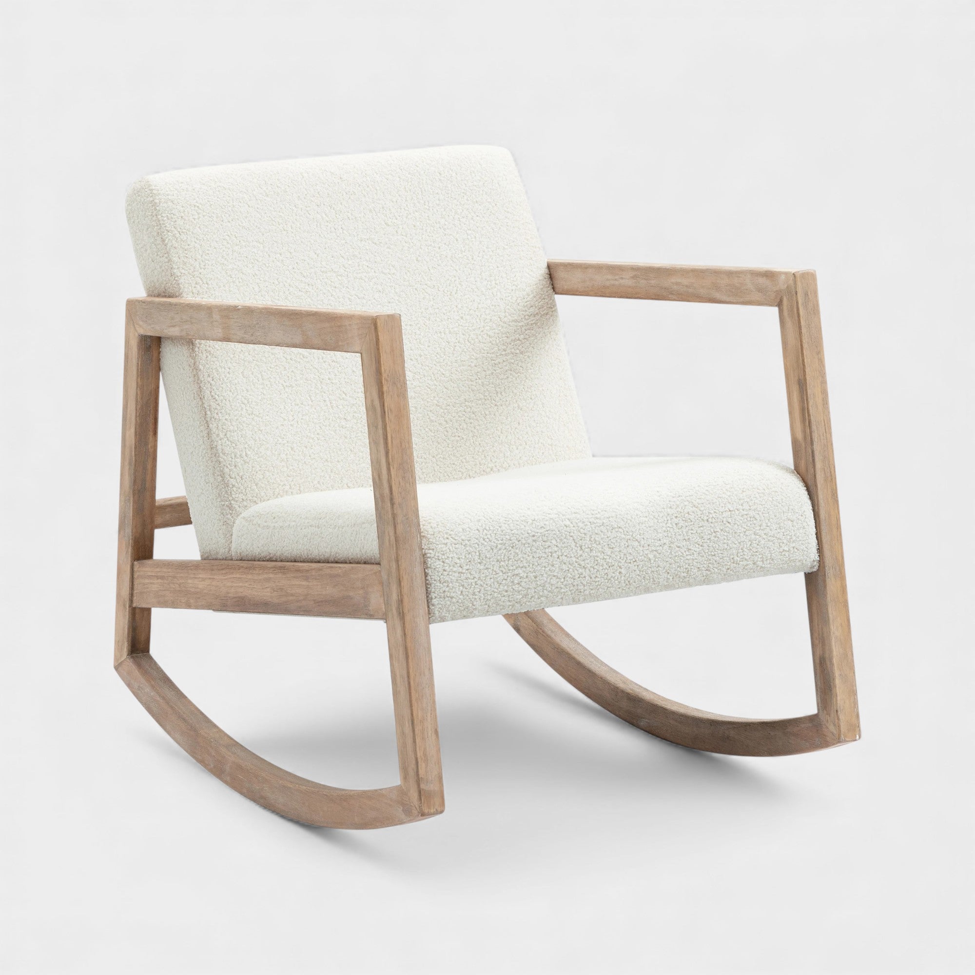 Fauteuil à bascule design cosy pour intérieur