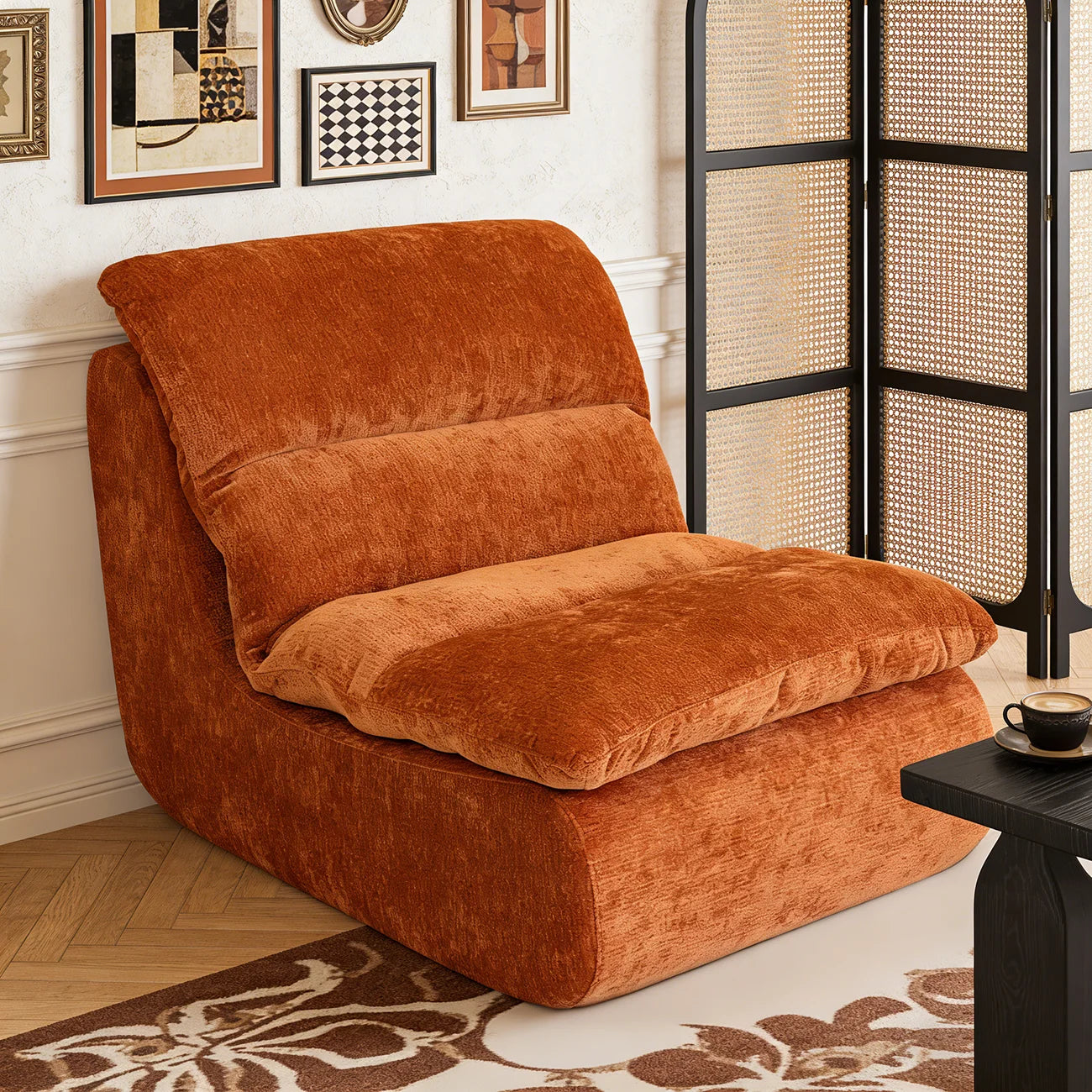 Fauteuil de relaxation matelassé