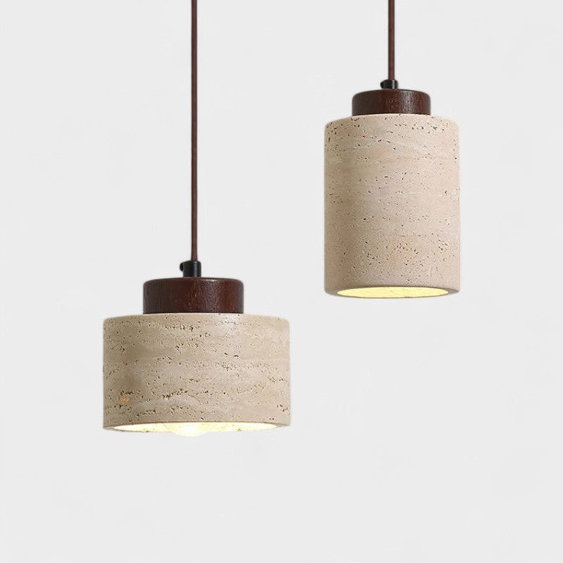 Lampe suspendue Wabi-Sabi style japonais