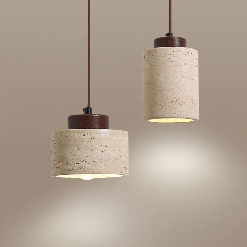 Lampe suspendue Wabi-Sabi style japonais
