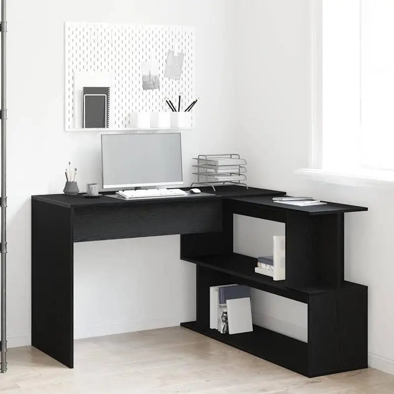 Bureau Modulaire en Bois avec Étagères