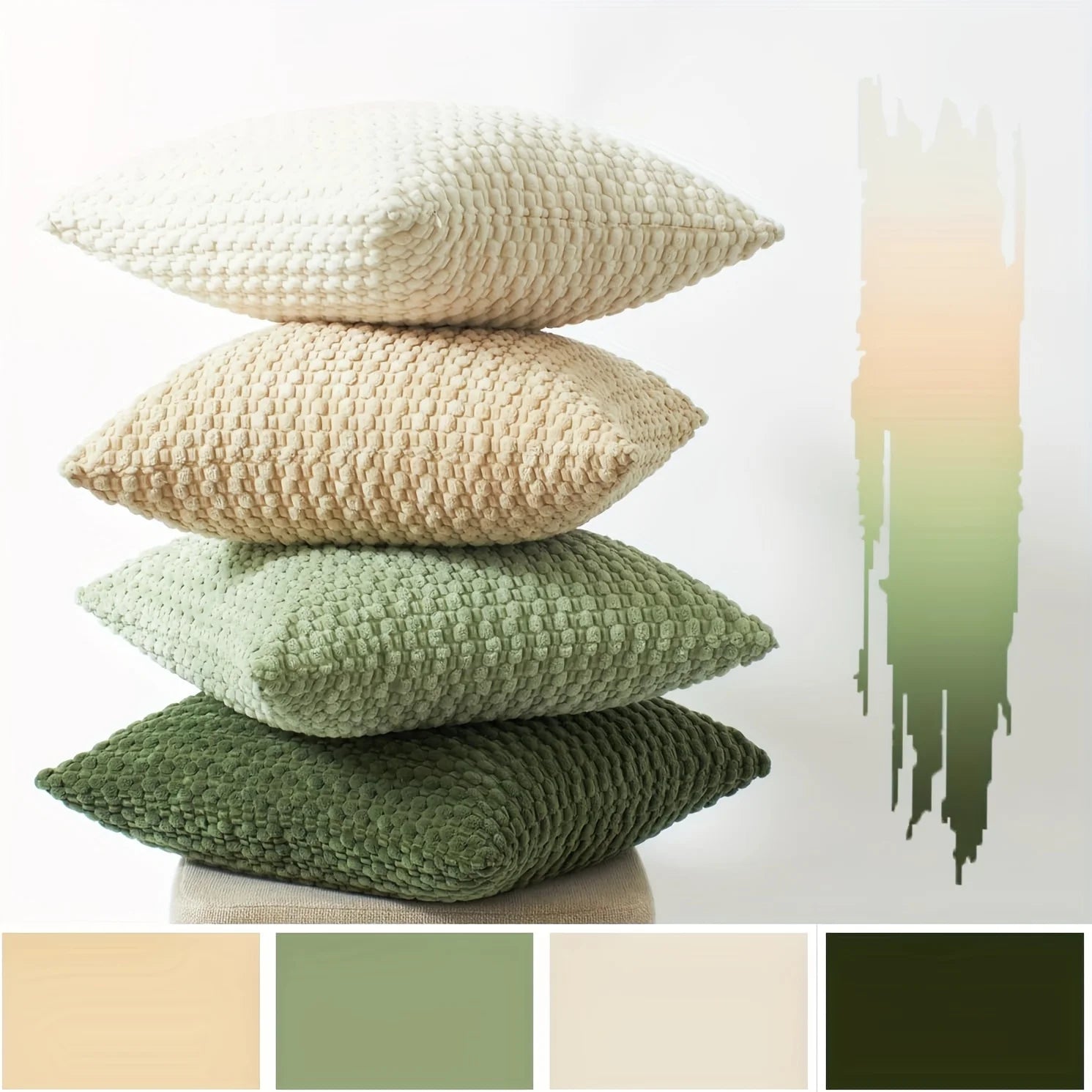 Coussin Moderne Rayé Boho
