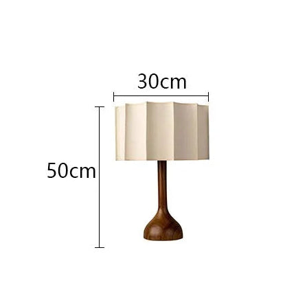 Lampadaire contemporain bois plissé