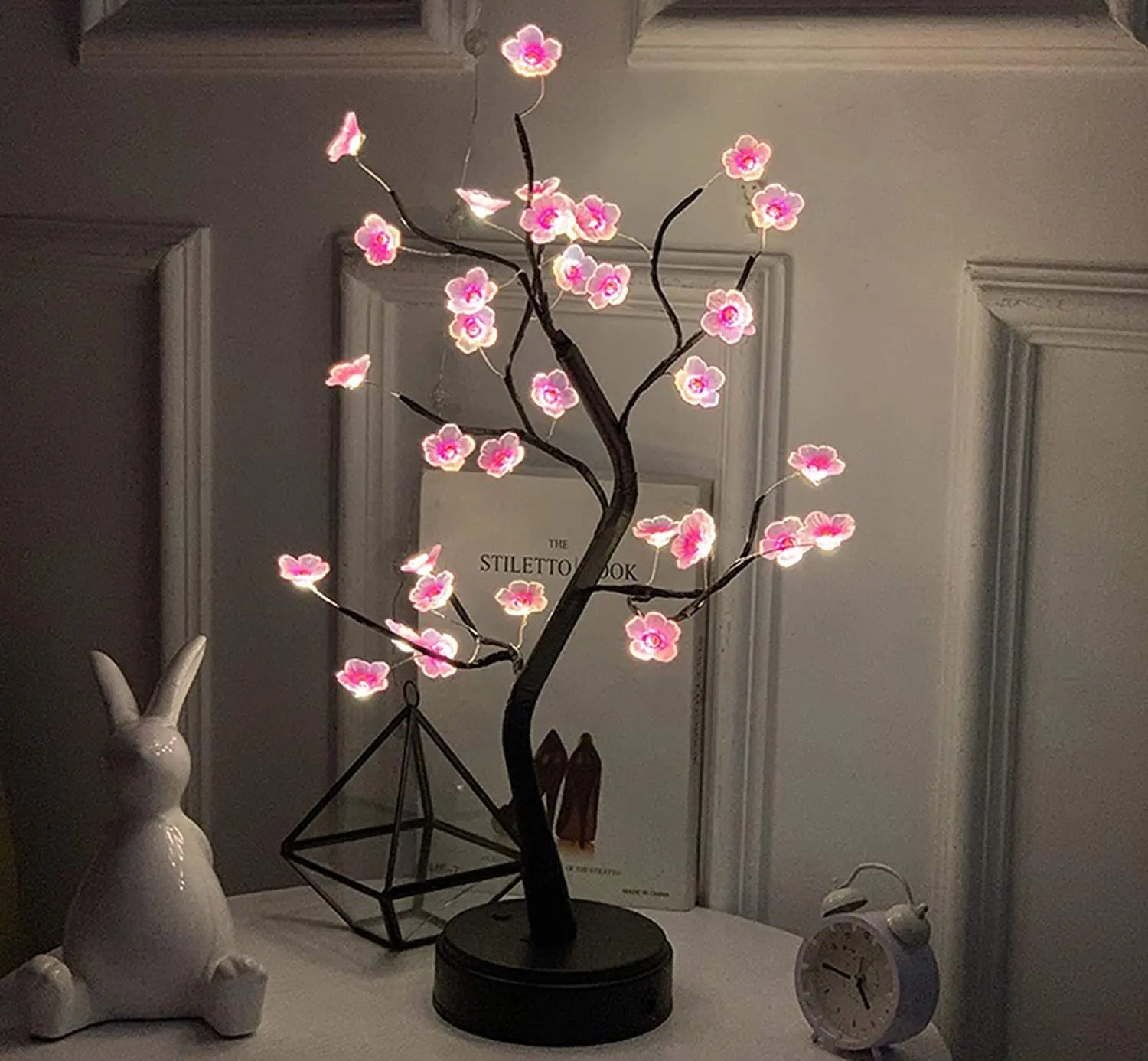 Lampe de chevet arbre sakura LED