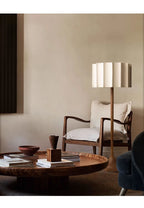 Wabi Sabi Style Wooden Standing Lamp for Living Room Bedroom Bedside Home Led Corner Sofa Light Minimalist Solid Wood Floor Lamp