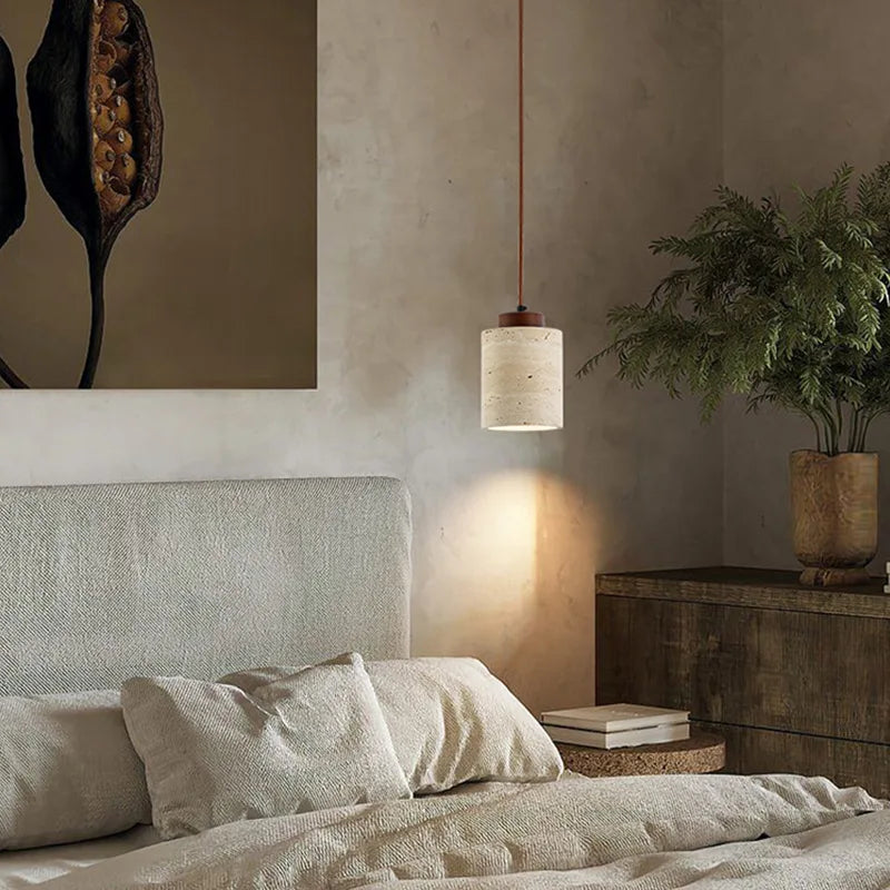 Lampe suspendue Wabi-Sabi style japonais