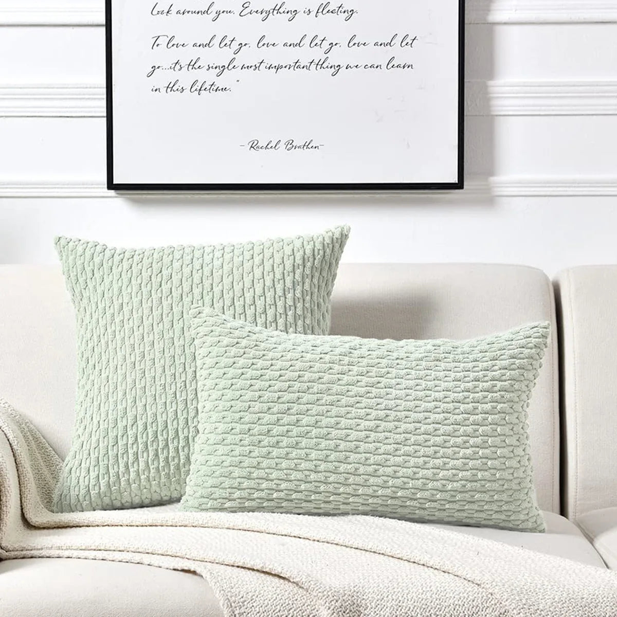 Coussin Moderne Rayé Boho