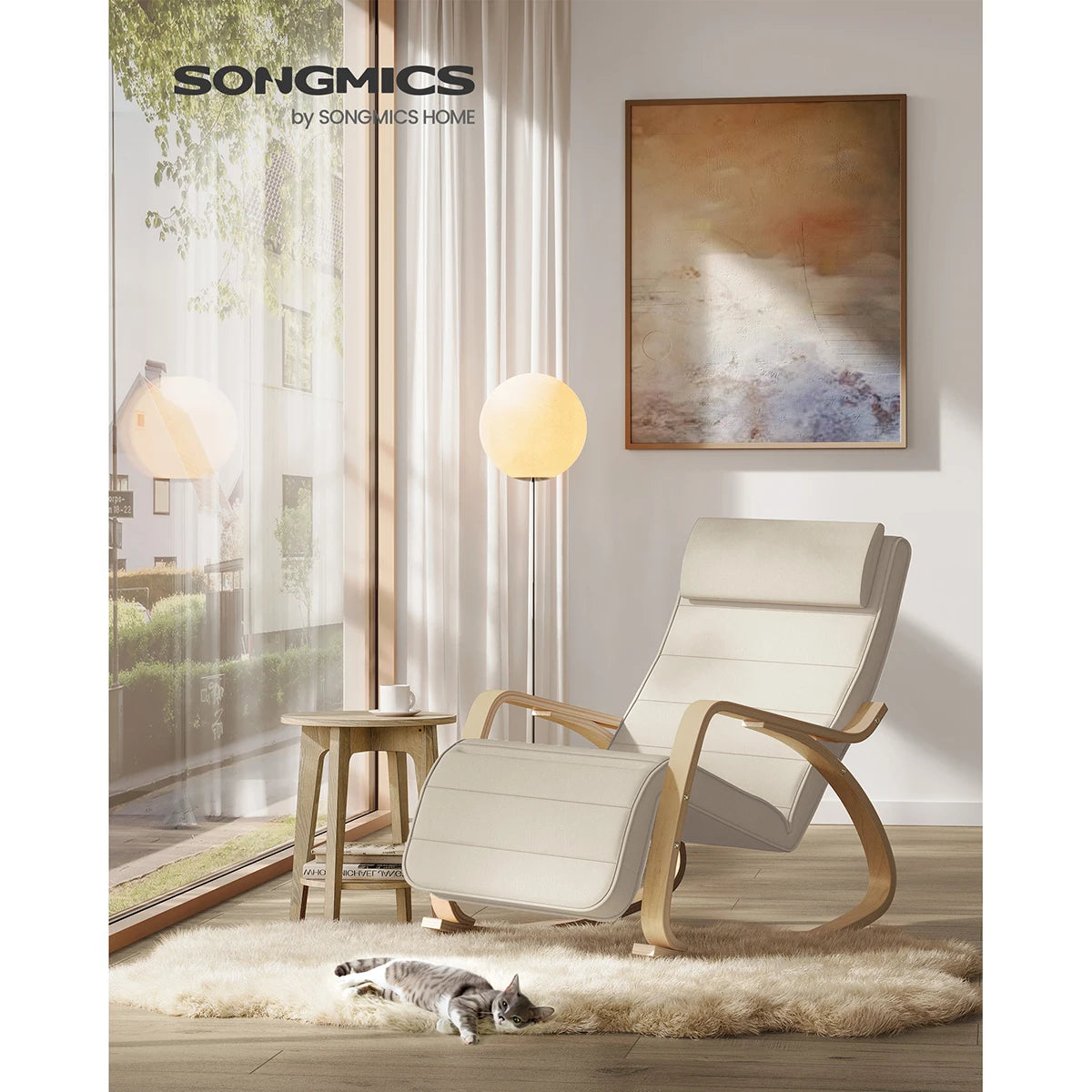 Fauteuil à Bascule Beige