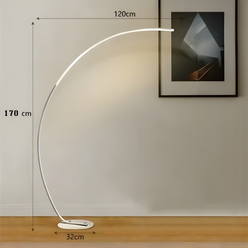 Indoor Lighting Dimmable RGB CCT Remote Control Floor Lamp Modern LED C Fishing Floor Light with Table Corner Reading Lamps