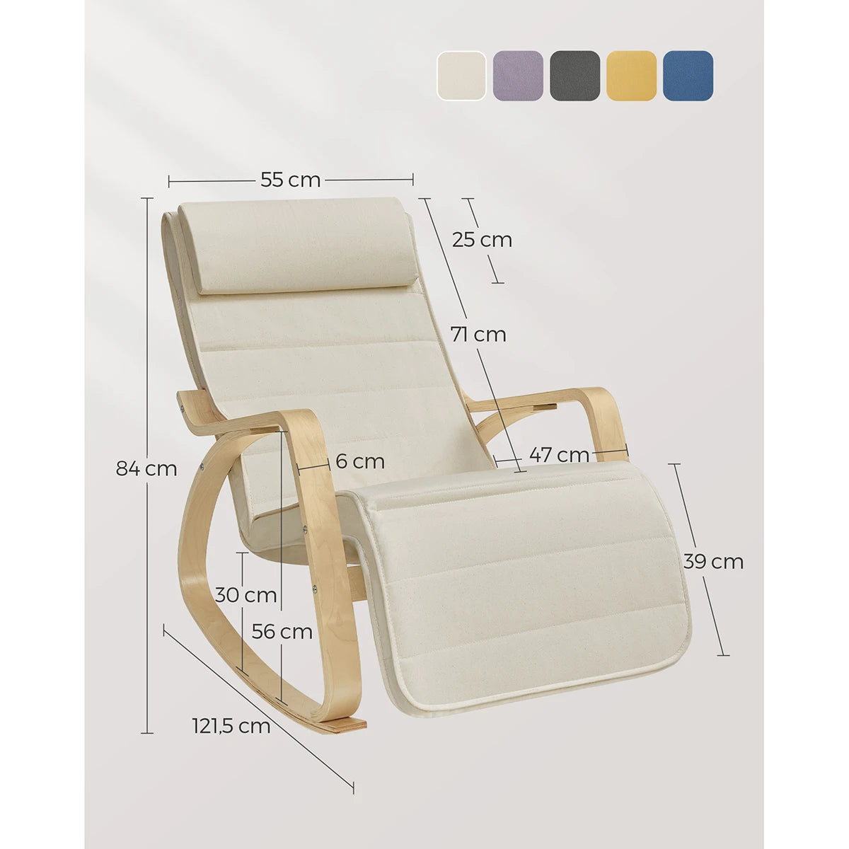 Fauteuil à Bascule Beige