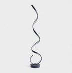 Modern Simple LED Floor Lamp Spiral Shape Aluminum Floor Lights for Living Room Bedside Sofa Corner Home Decor Standing Lamp Led