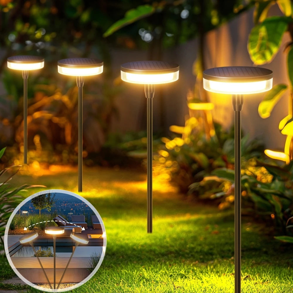 Lampe solaire piquet pour jardin