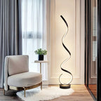 Modern Simple LED Floor Lamp Spiral Shape Aluminum Floor Lights for Living Room Bedside Sofa Corner Home Decor Standing Lamp Led