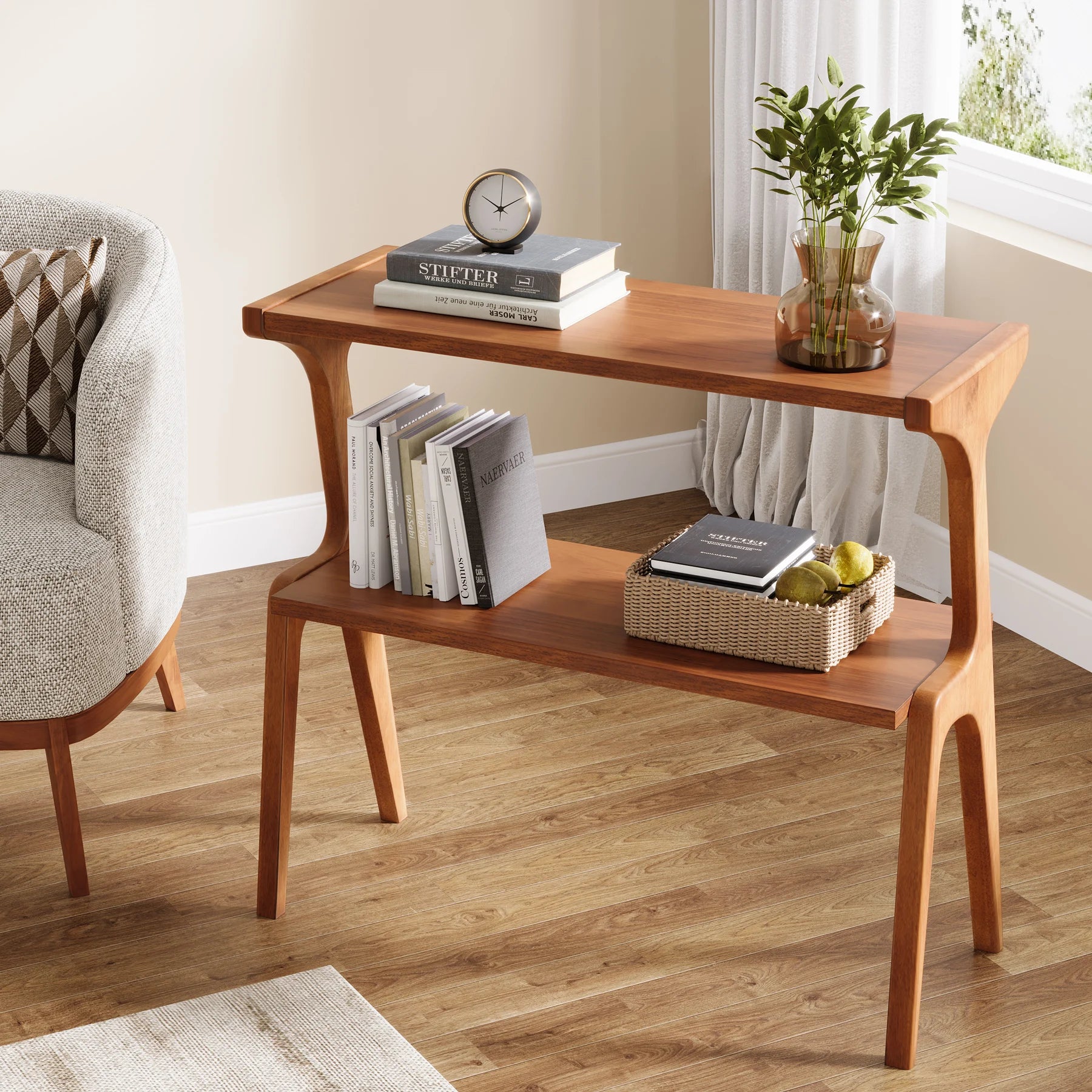 Table Console Élégante en Bois Massif