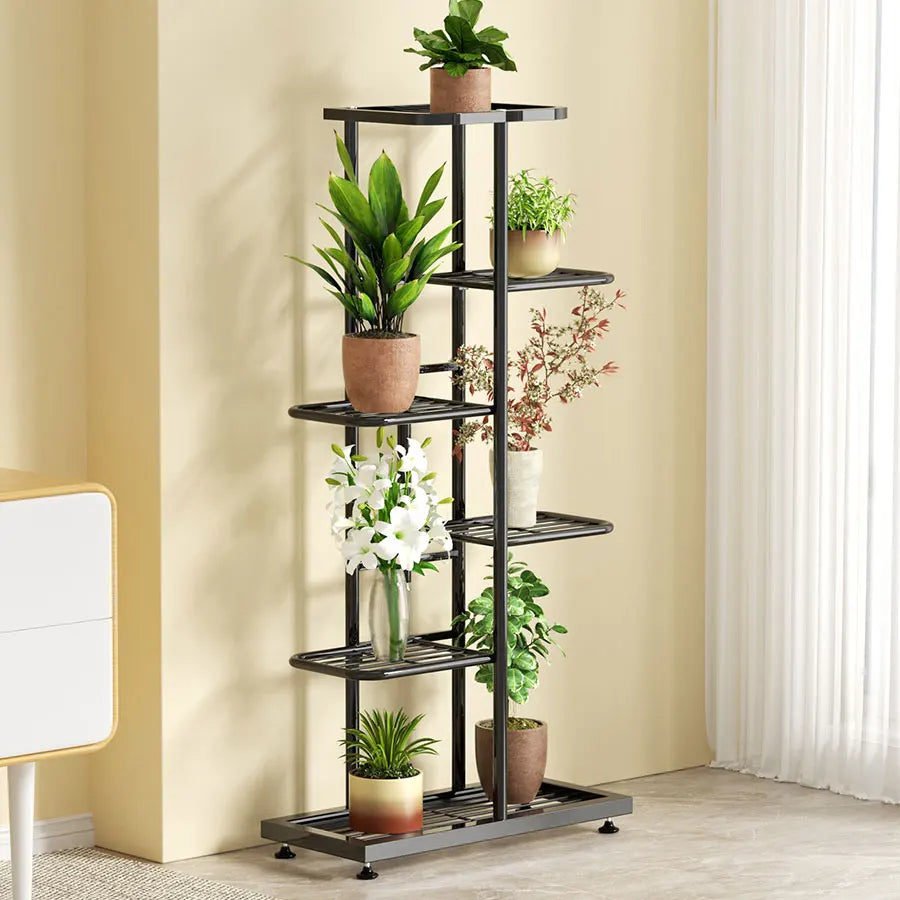Étagère porte-plantes métal – 7 niveaux compacts