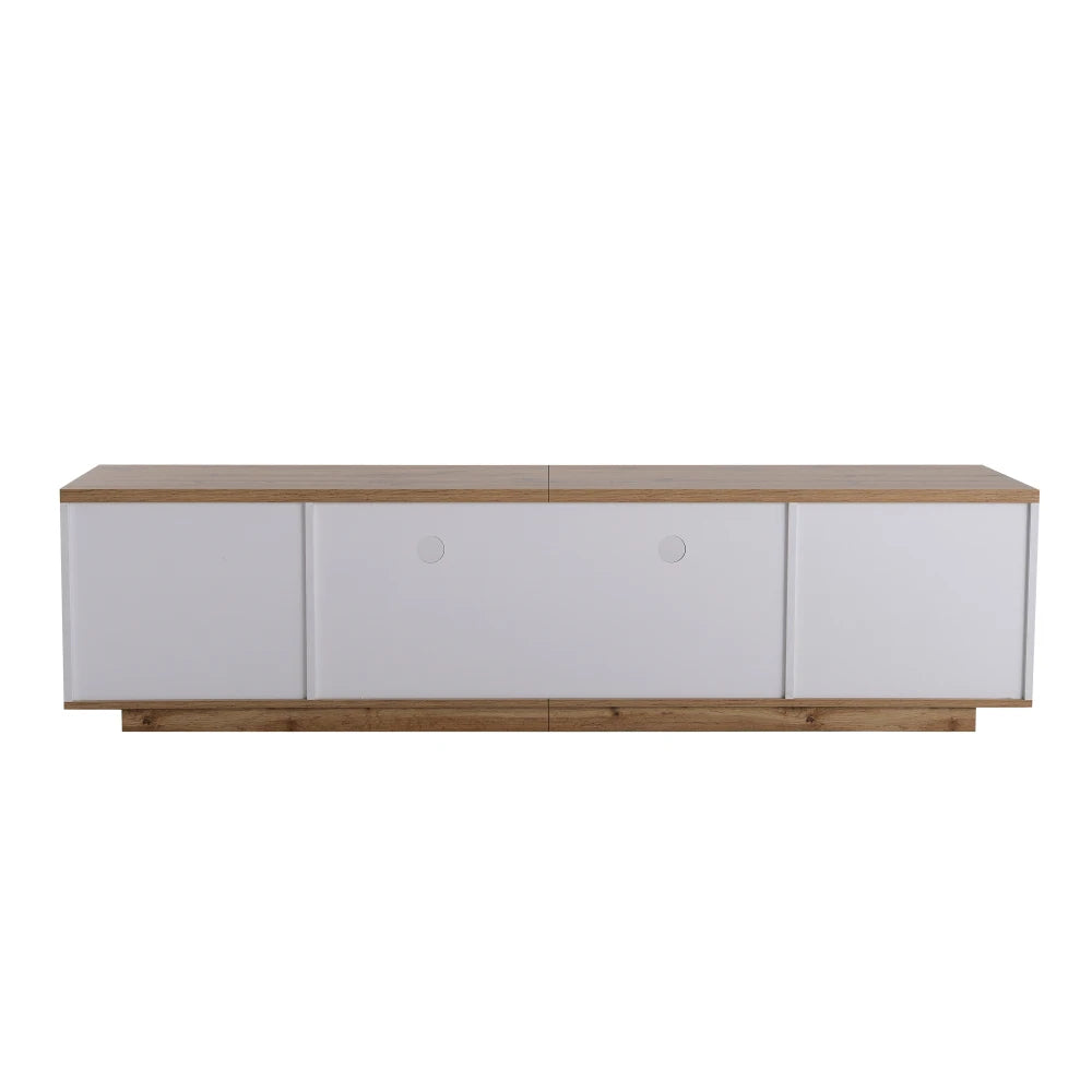 Meuble TV Blanc et Bois