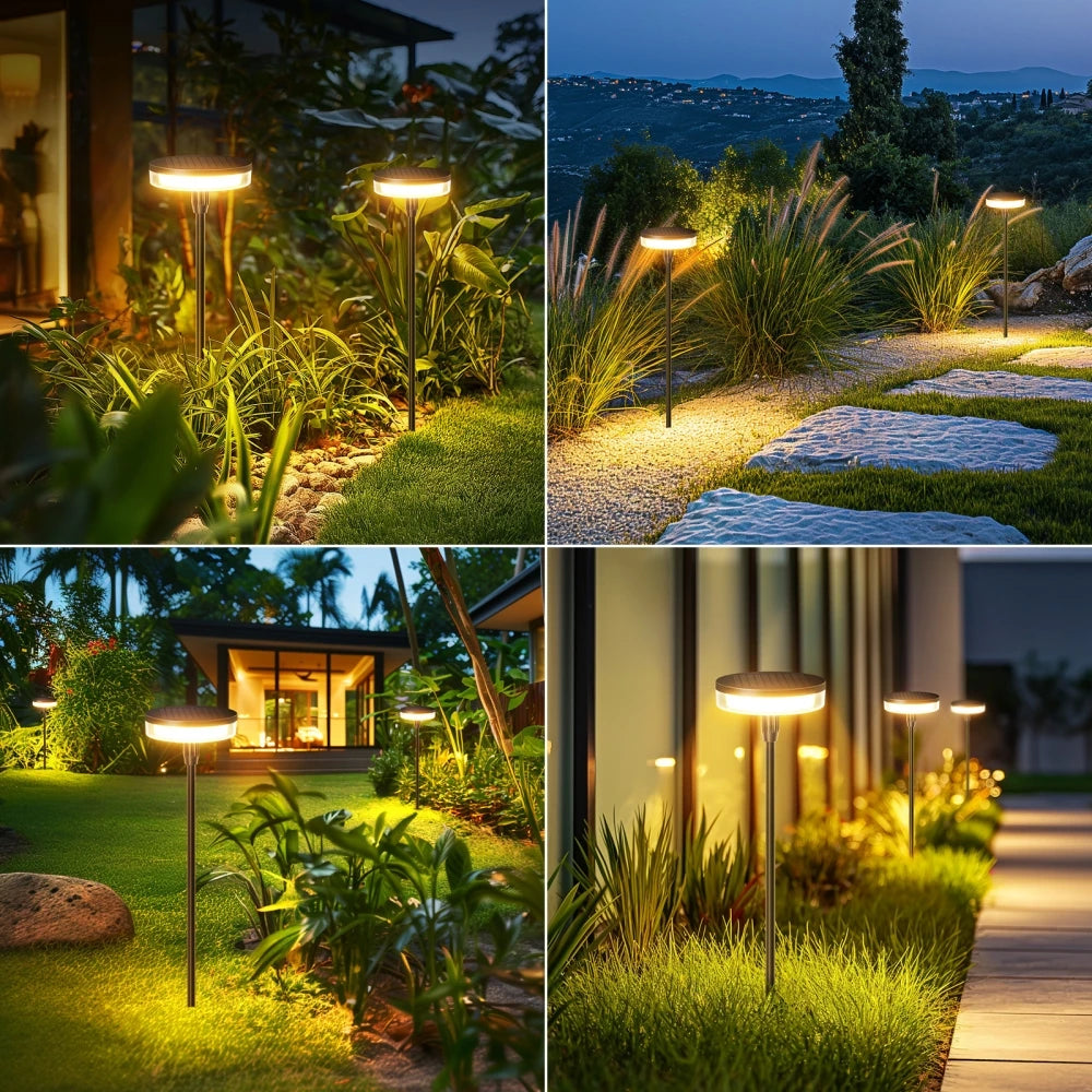 Lampe solaire piquet pour jardin
