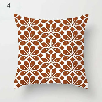 Housse de Coussin Déco Motif Géométrique