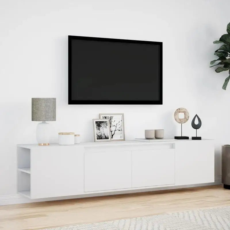 Meuble TV LED Blanc Moderne