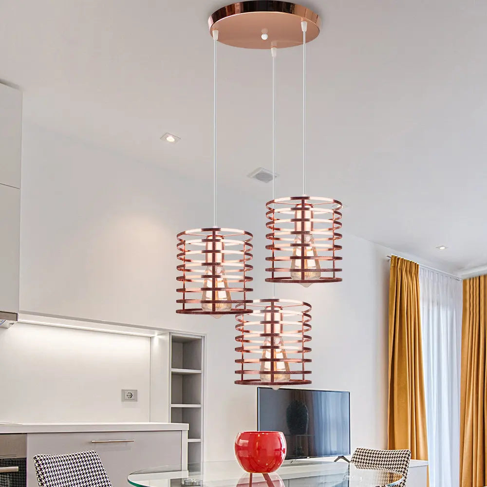 Plafonnier rond 3 trous pour suspension
