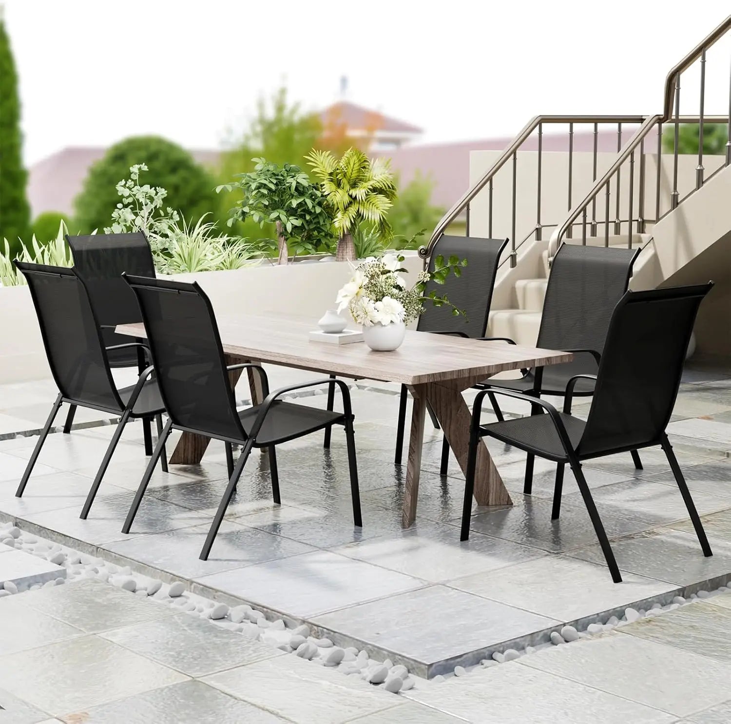 Lot de 6 chaises de jardin
