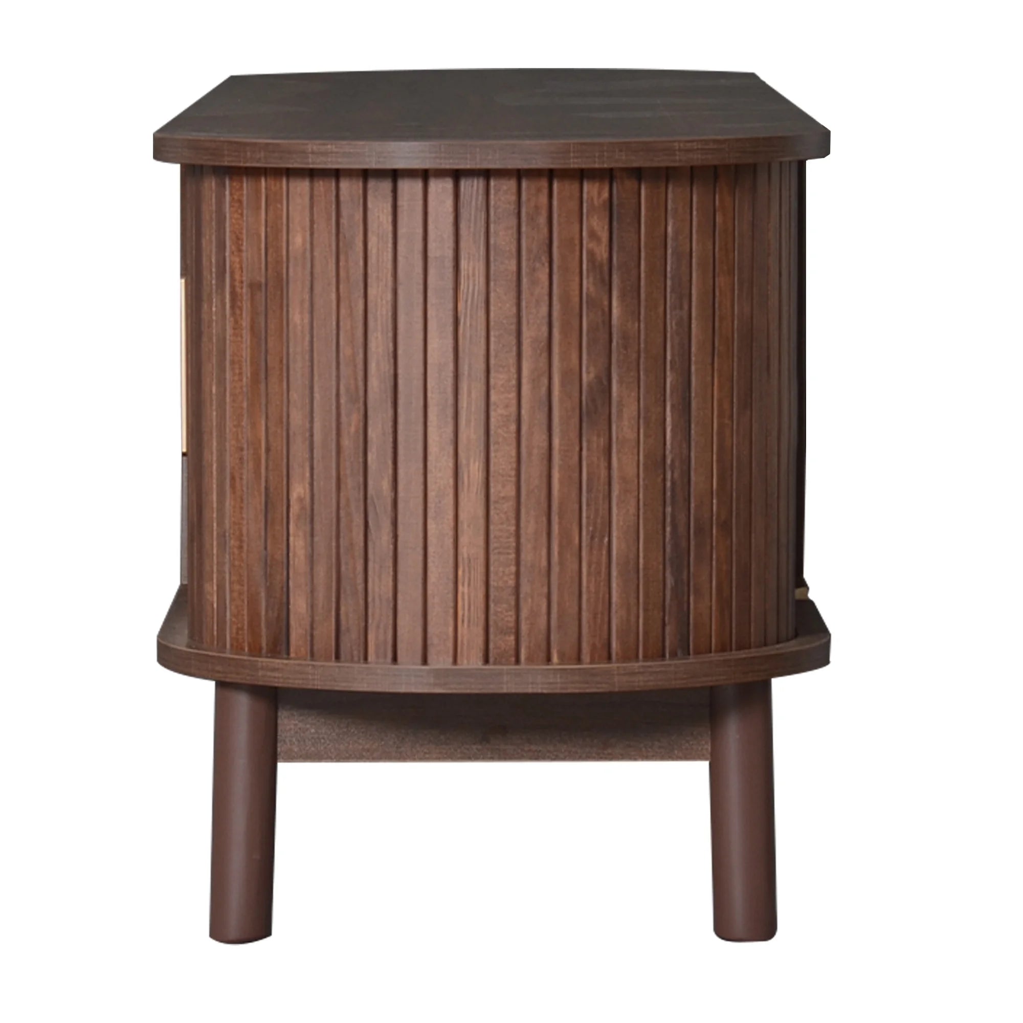 Meuble TV Rainuré Arrondi