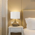 Abat-jour détachable en lin pour lampe