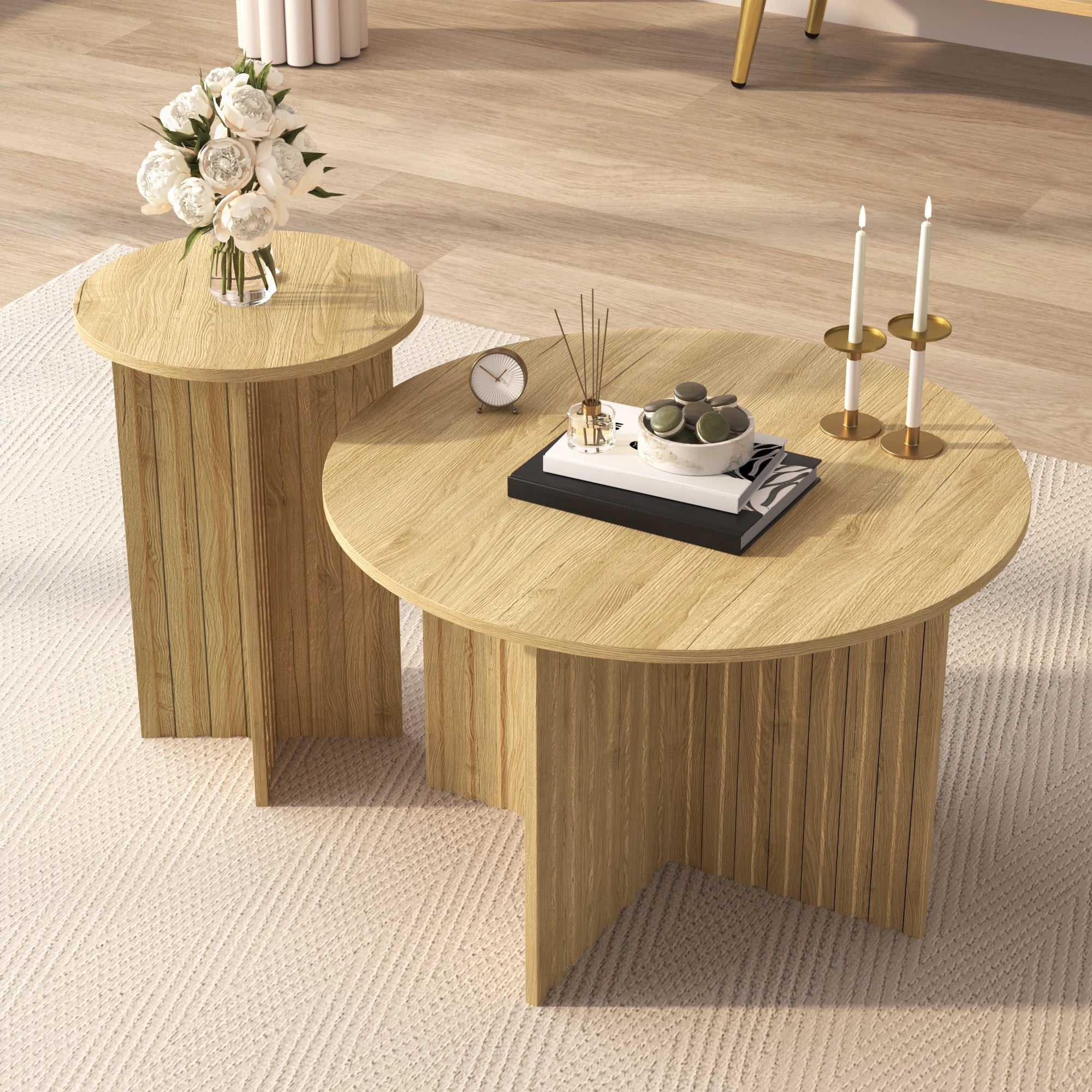 Table Basse Design Bois Naturel