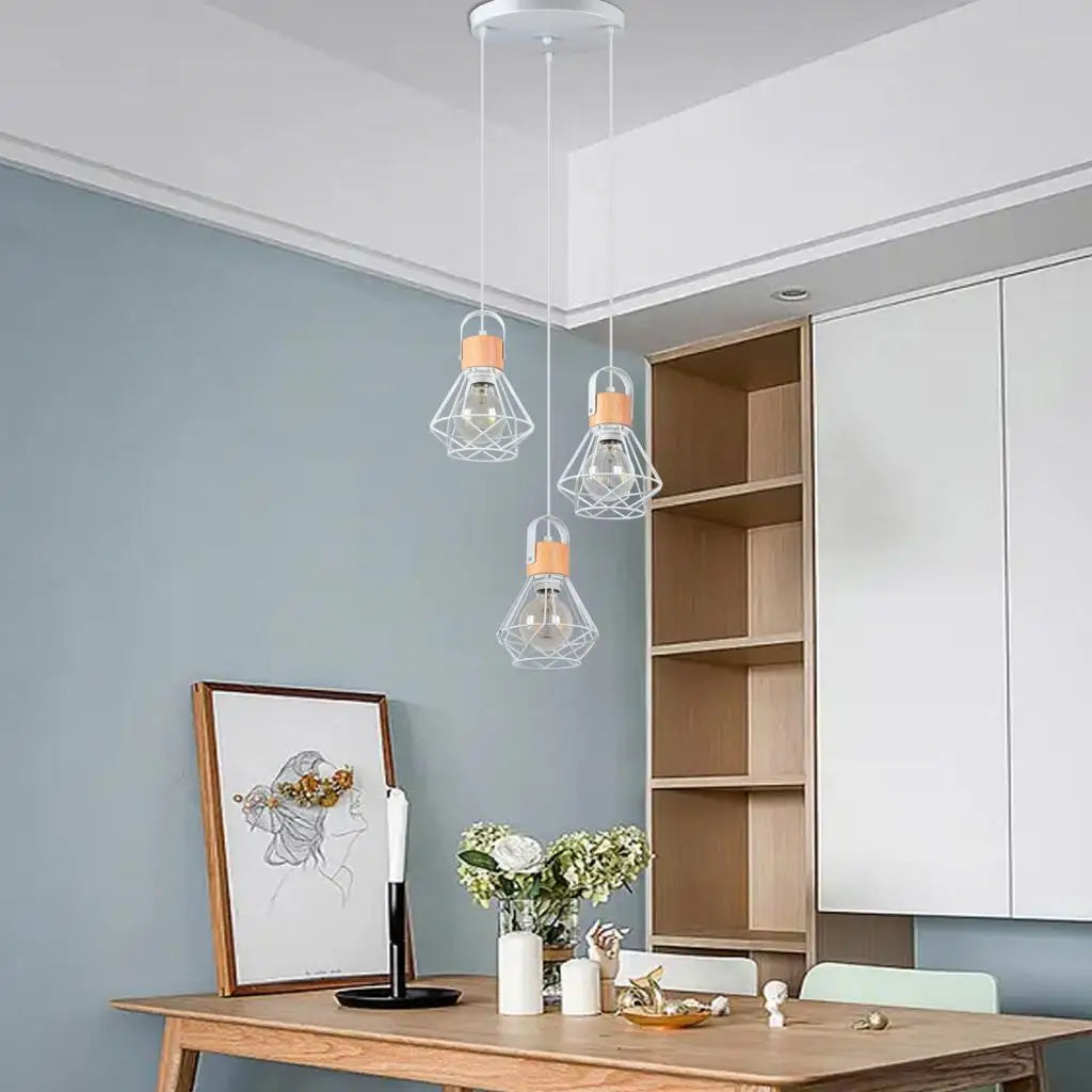 Plafonnier rond 3 trous pour suspension