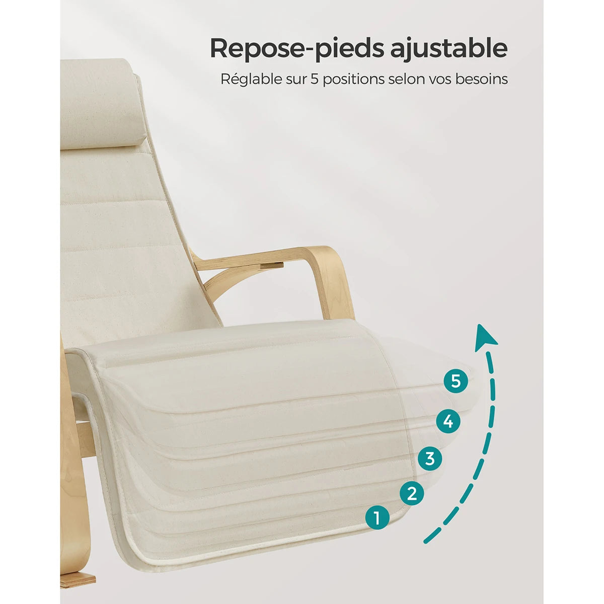 Fauteuil à Bascule Beige