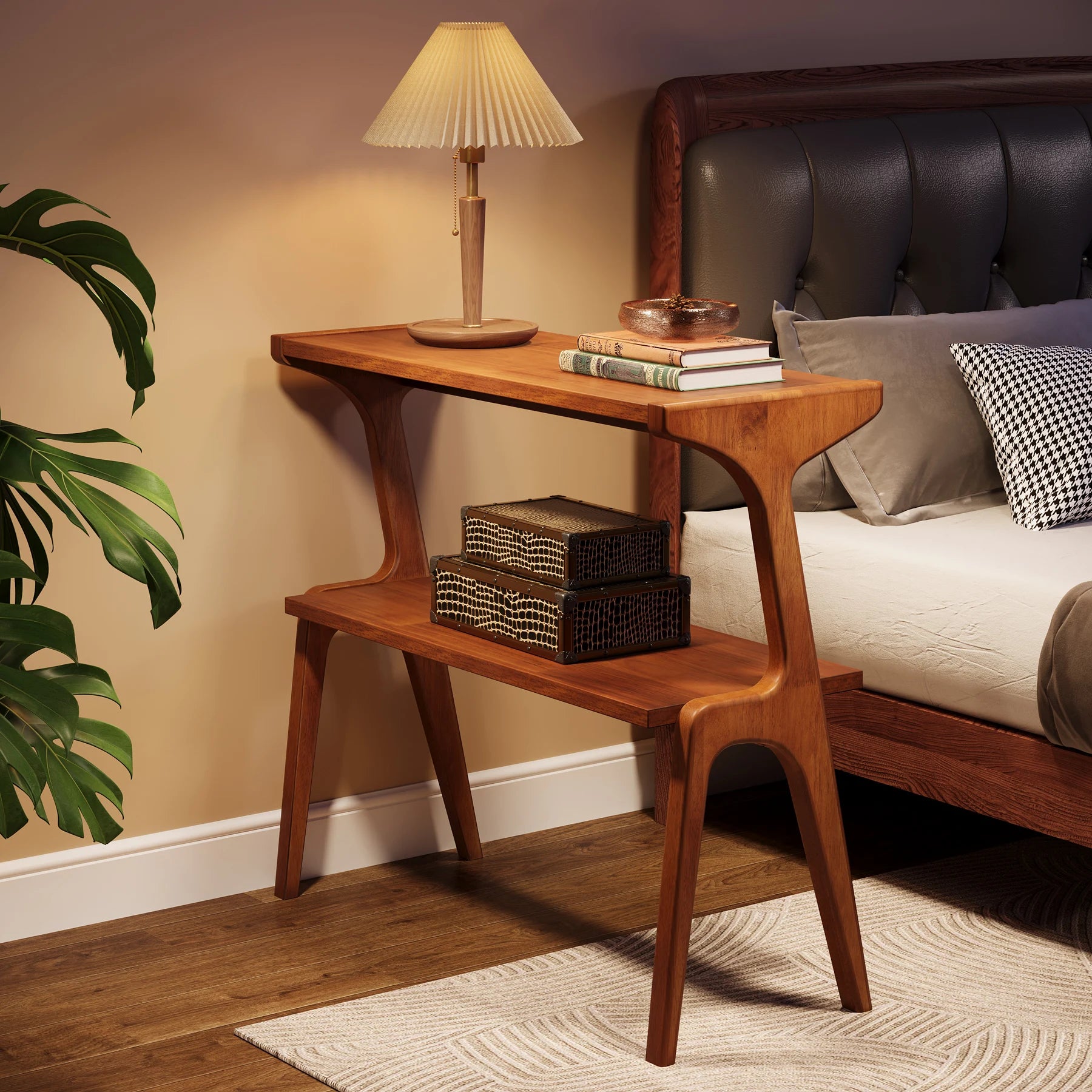 Table Console Élégante en Bois Massif