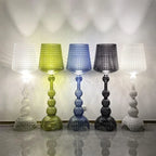 Lampadaire Italien Verre Acrylique