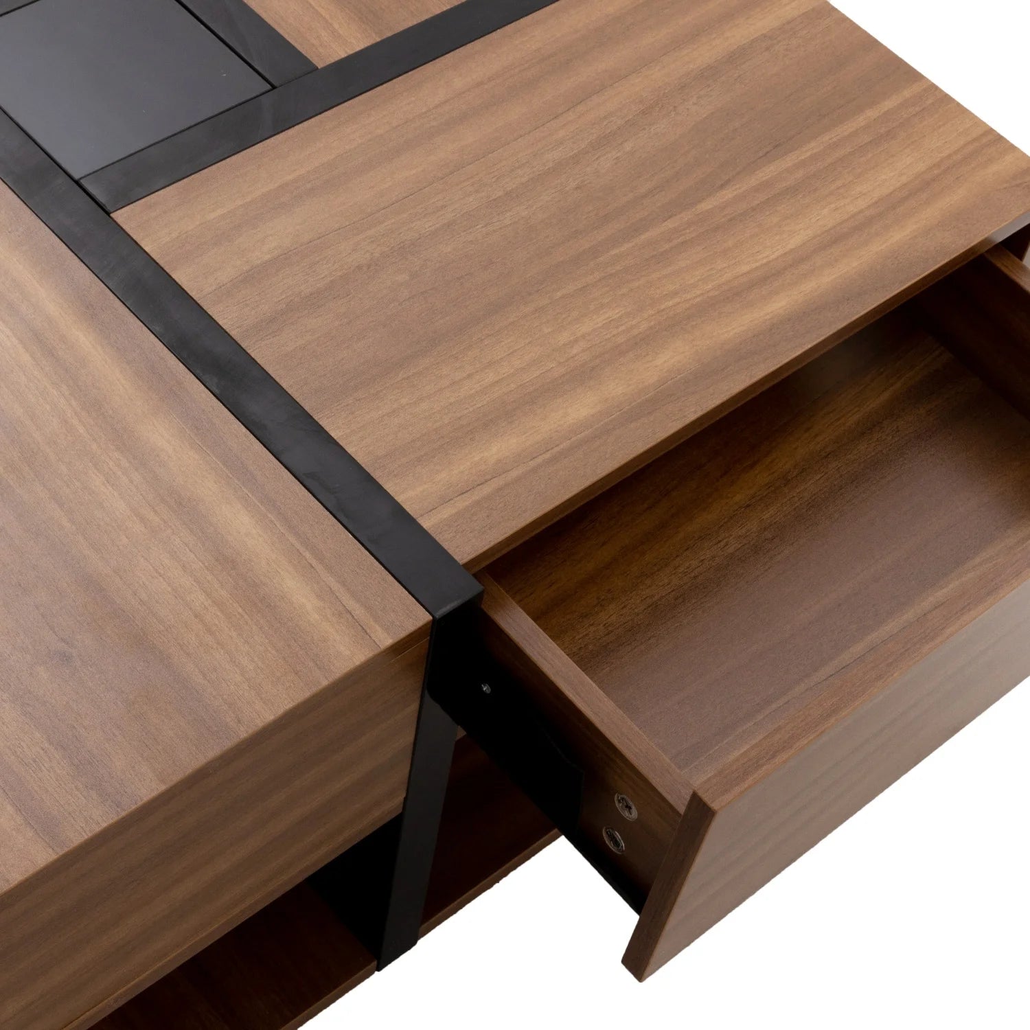 Table basse carrée avec espace de stockage