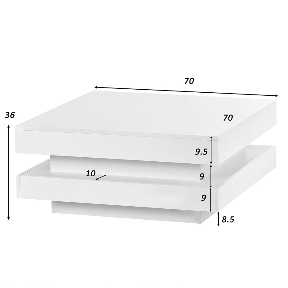 Table basse LED connectée