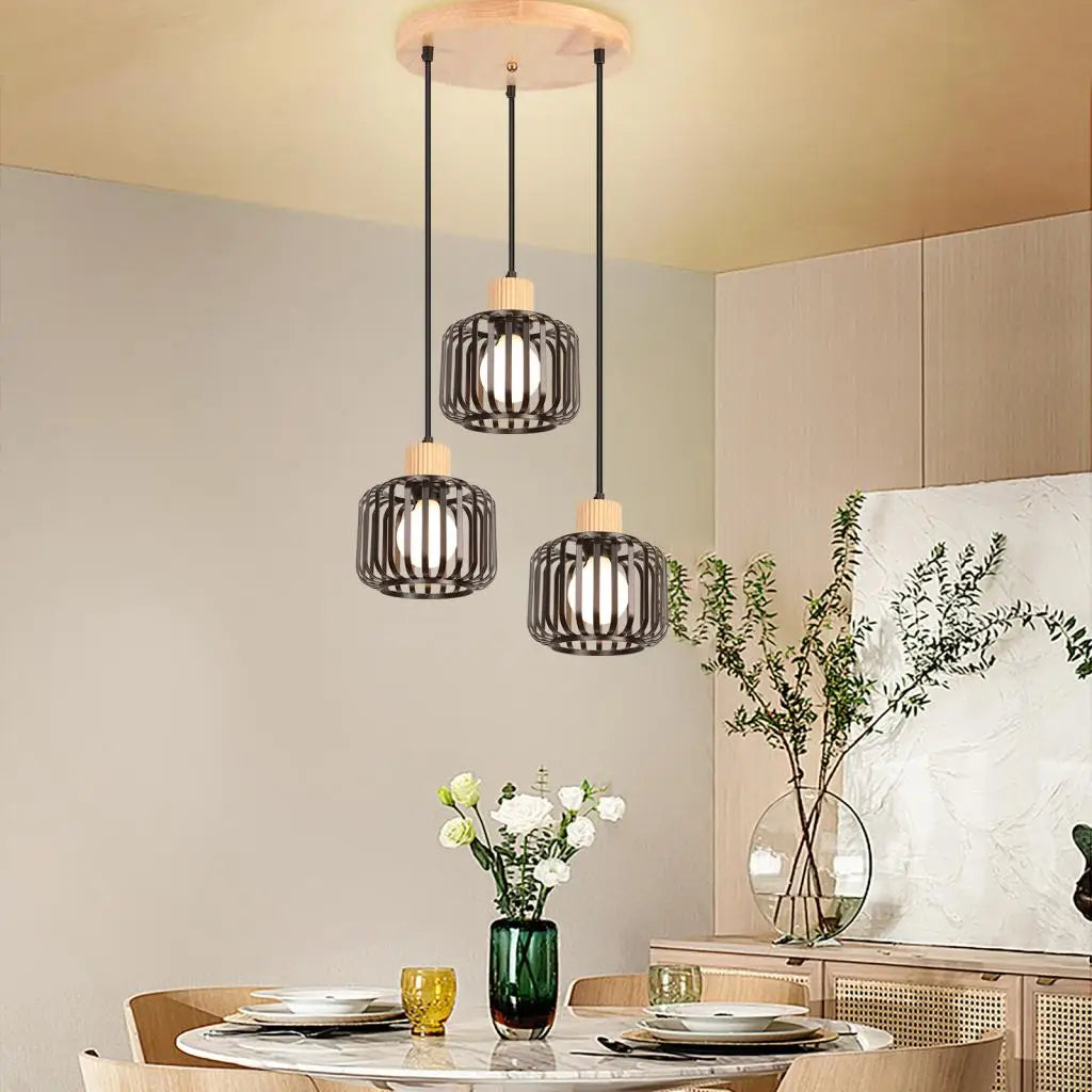 Plafonnier rond 3 trous pour suspension