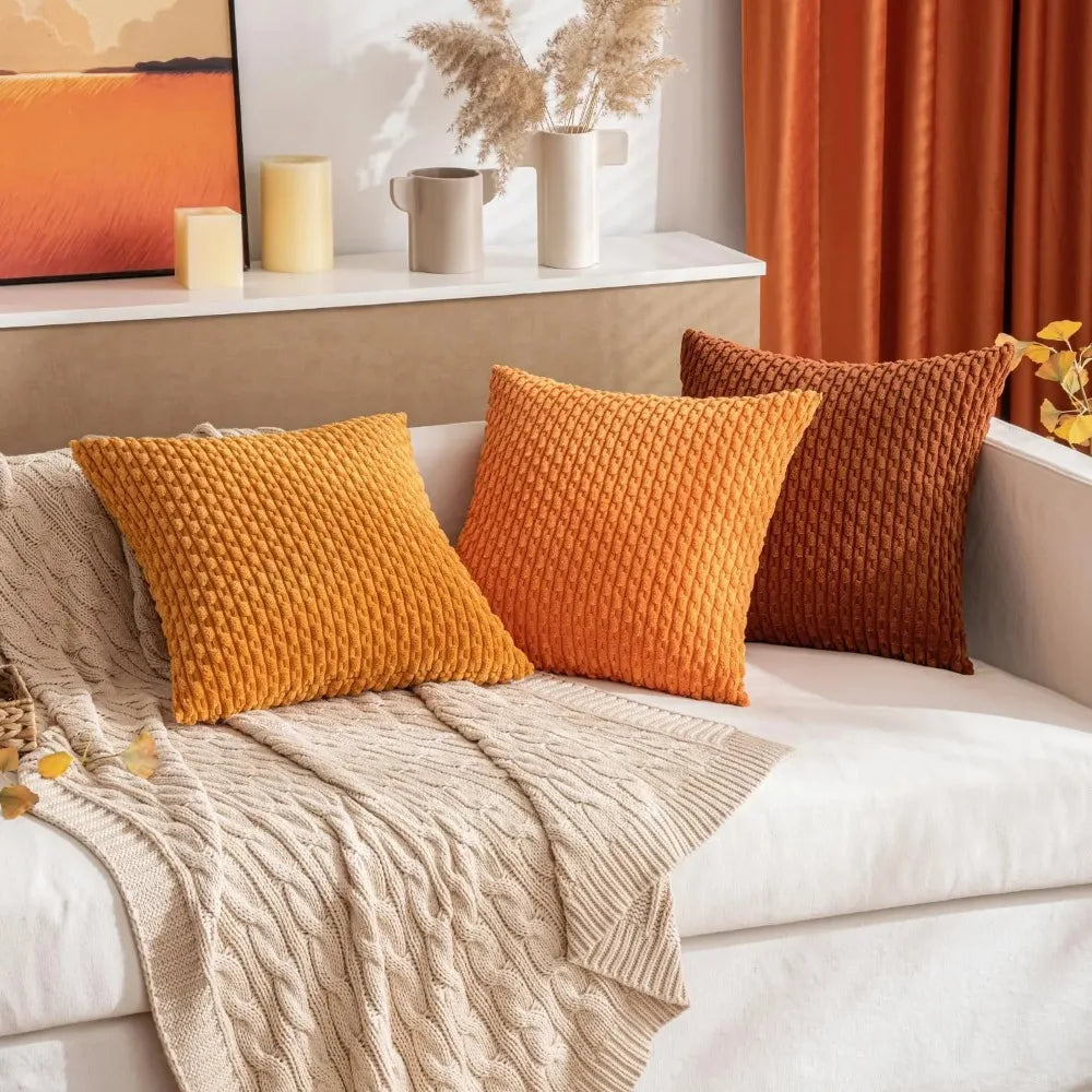 Coussin Moderne Rayé Boho