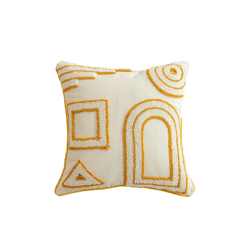 Housse de Coussin Boho Jaune