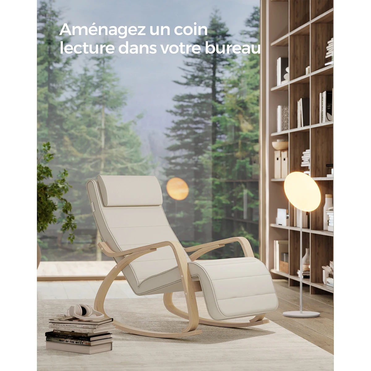 Fauteuil à Bascule Beige