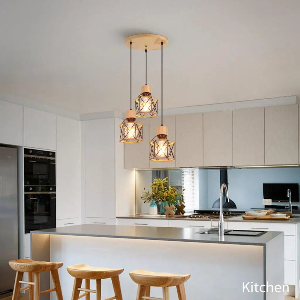 Plafonnier rond 3 trous pour suspension