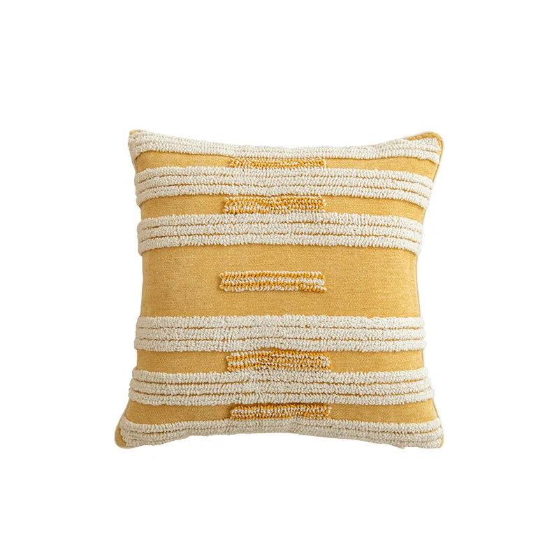 Housse de Coussin Boho Jaune