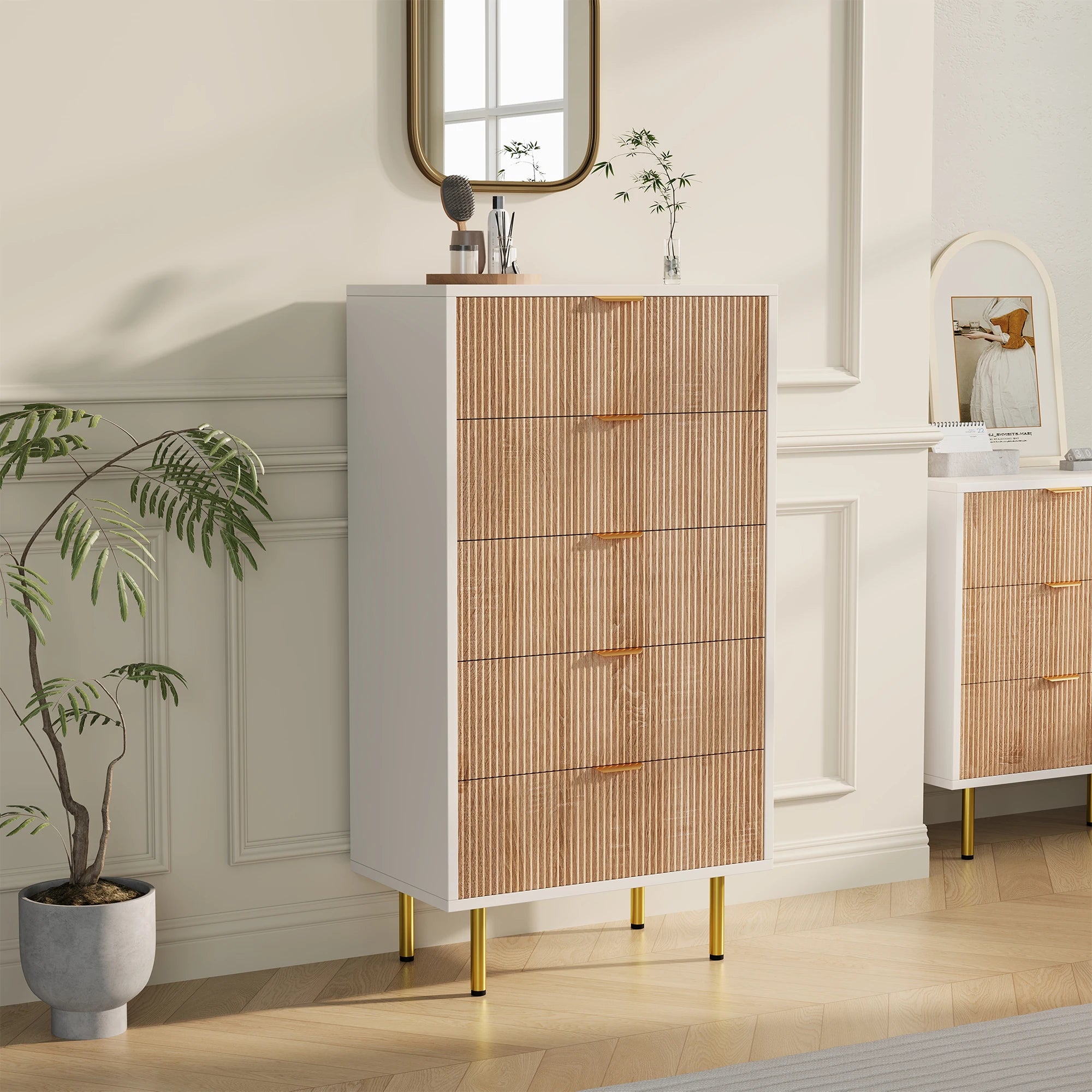 Commode Haute Rainurée