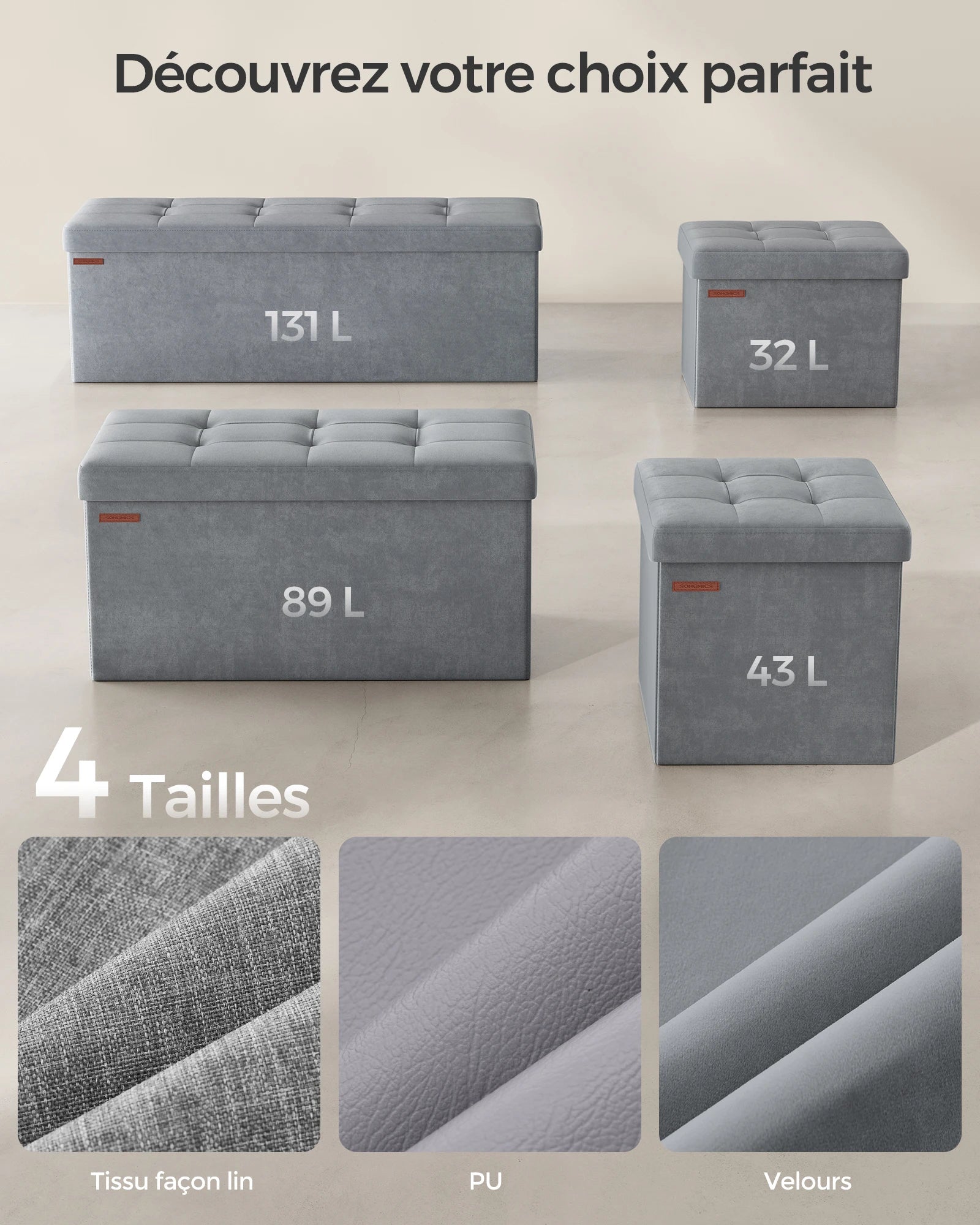 Banc Coffre Capitonné