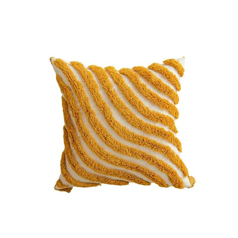 Housse de Coussin Boho Jaune