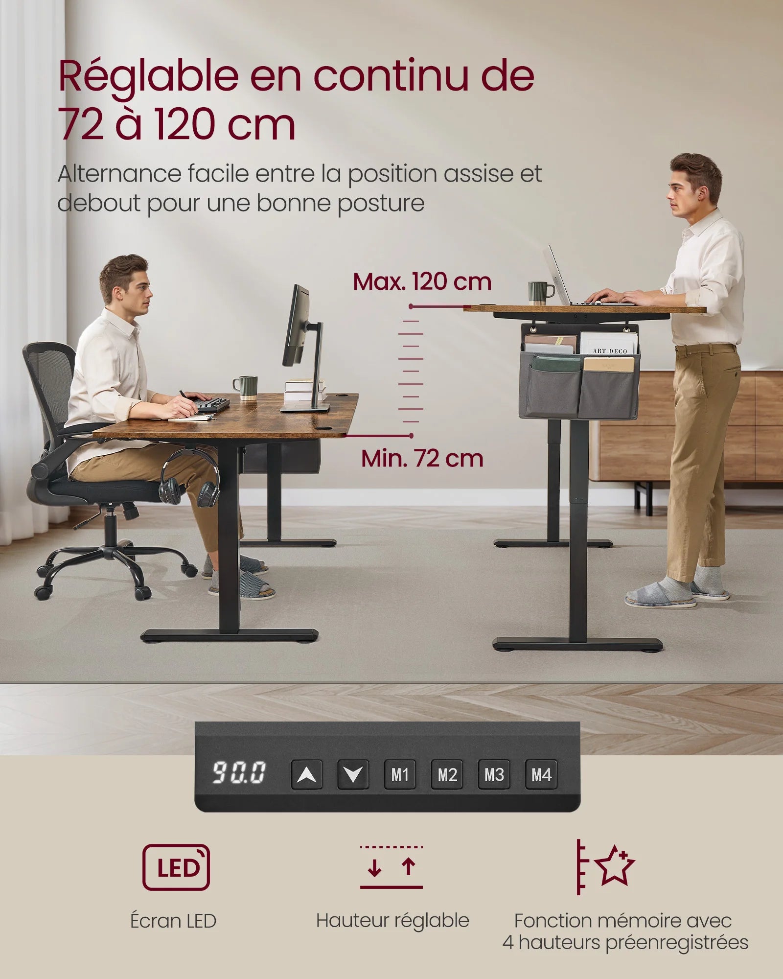 Bureau Assis-Debout Électrique