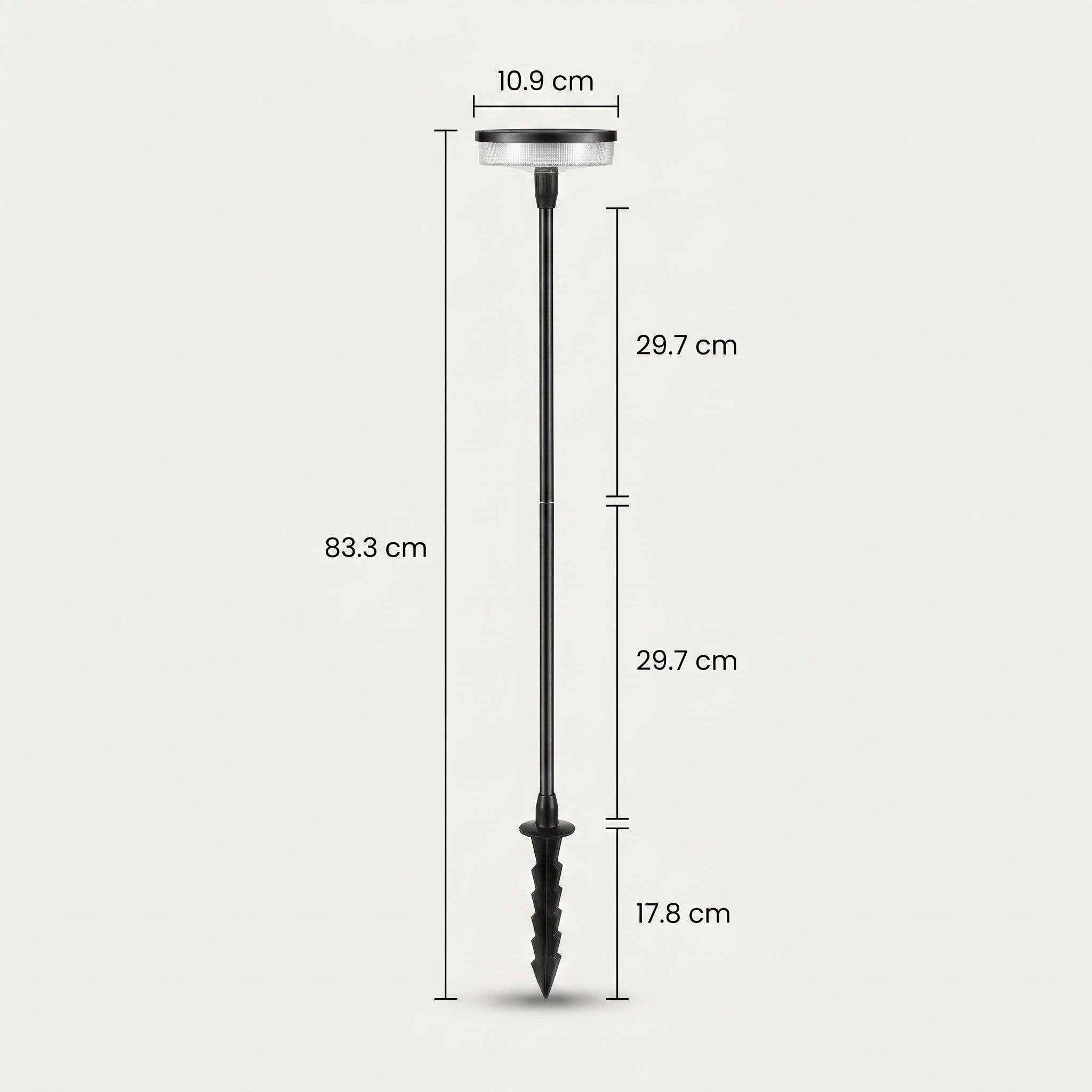 Lampe solaire piquet pour jardin