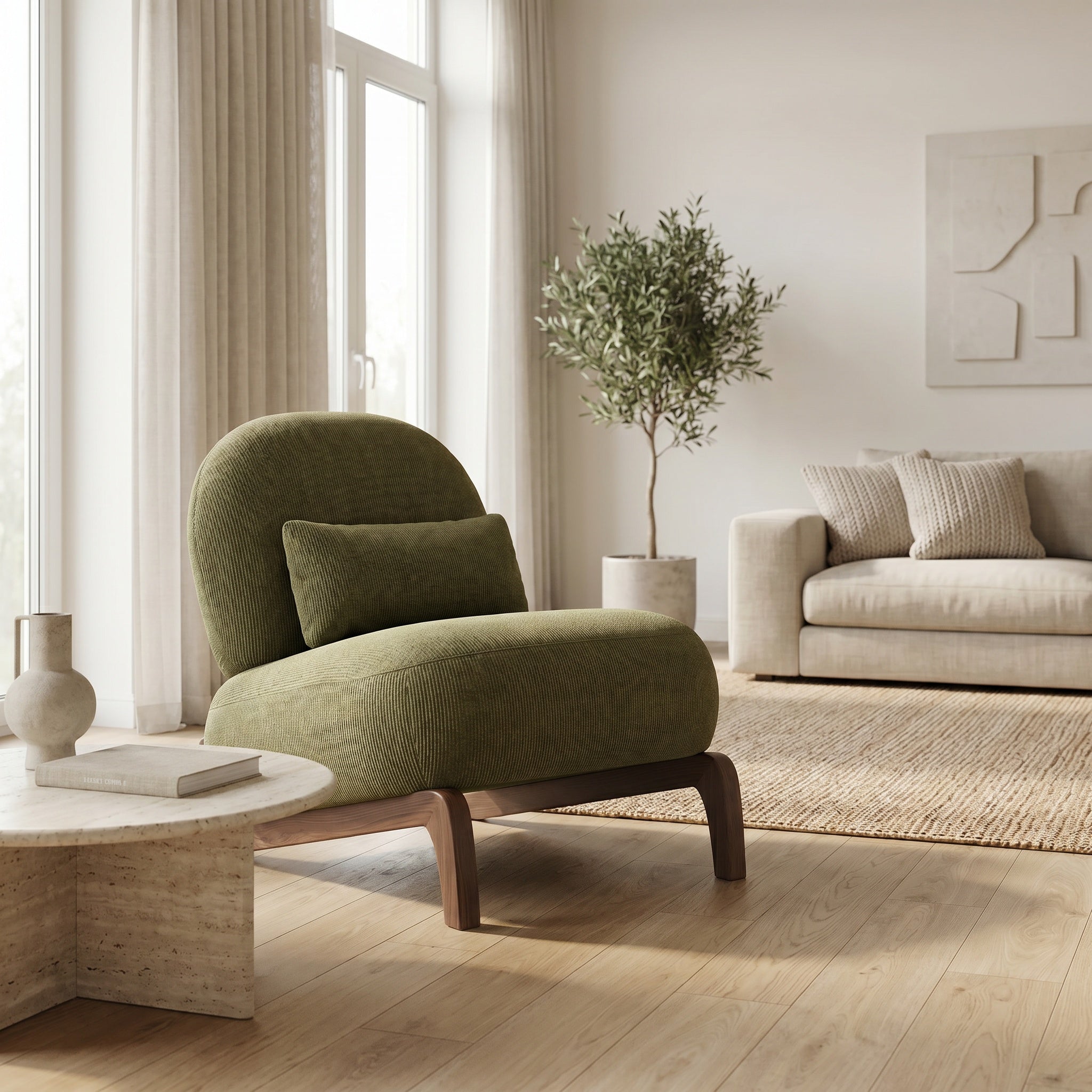 Fauteuil relax incliné avec coussin
