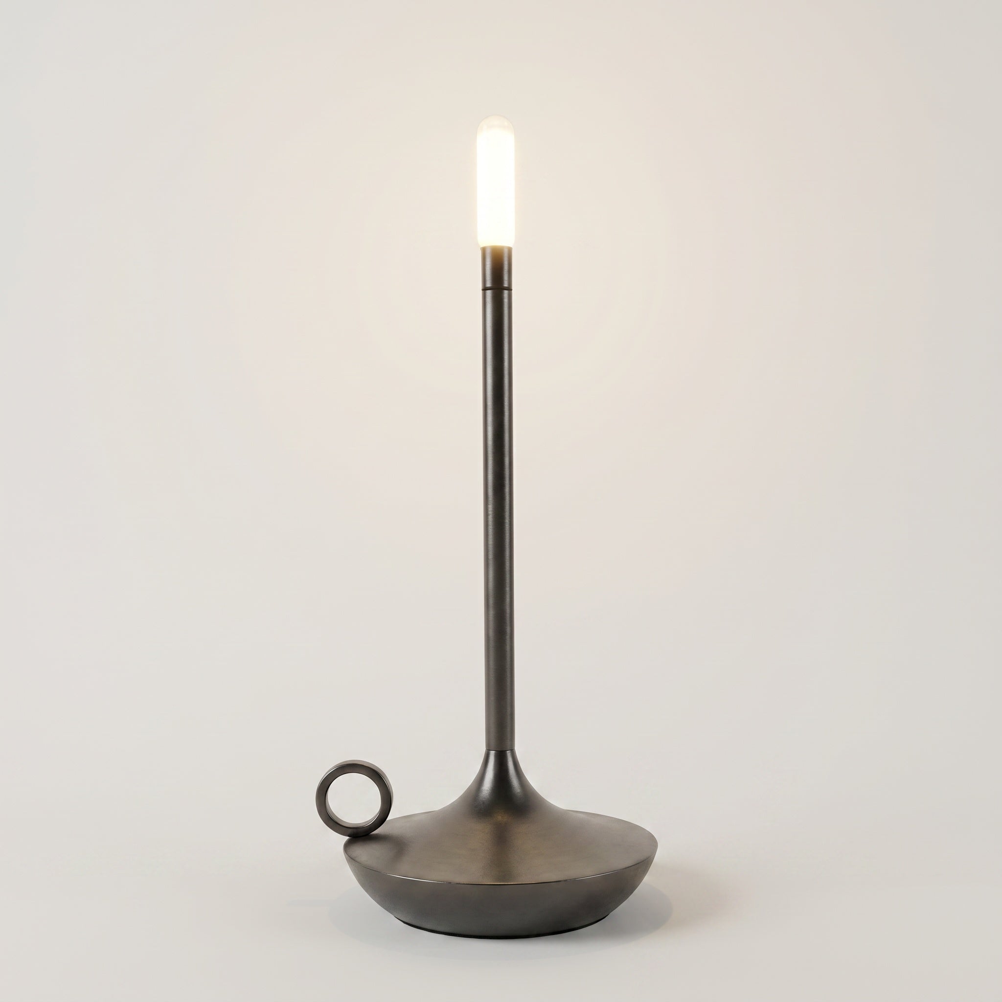 Lampe de table LED candle design dorée