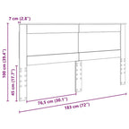 Sonoma Oak Wood Composite Headboard - 180cm Wide Bed Frame, Oak, Durable, Easy Installation for Modern & Traditional Bedrooms, Fits Single/Double Beds - Elegant Bed Design