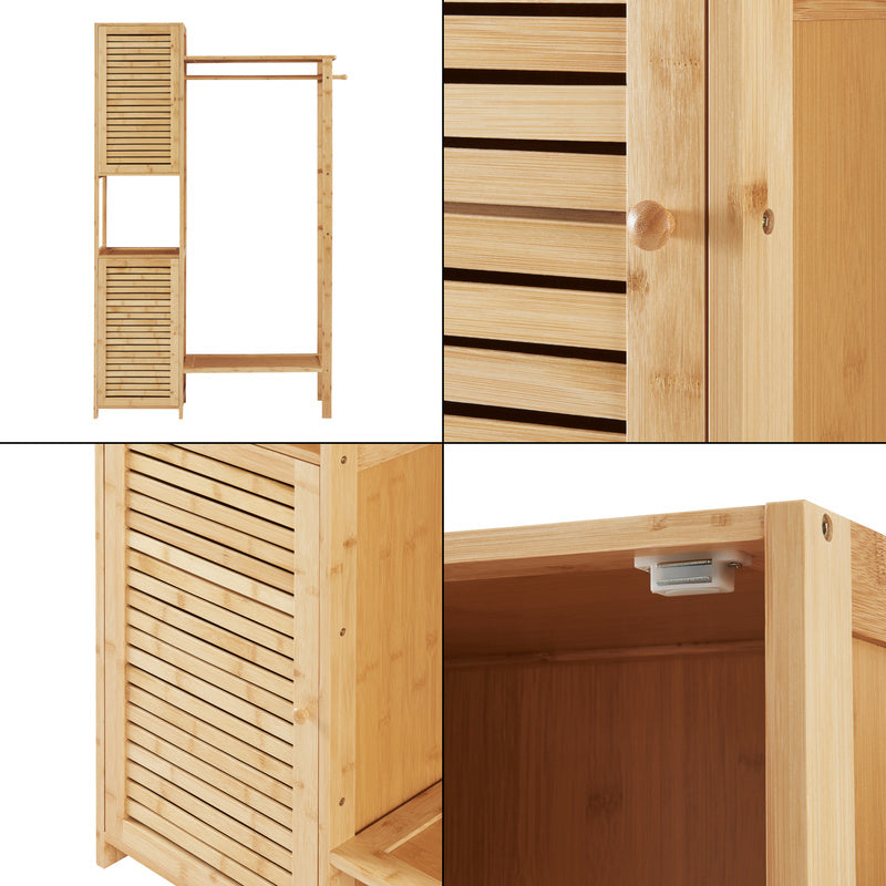 Penderie Bambou Oldsum 164x99x29 cm